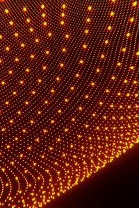 Preview wallpaper dots, mesh, glow, abstraction, orange