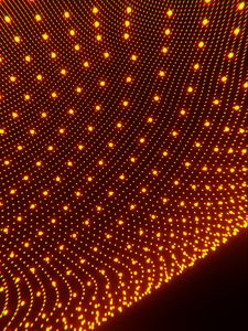 Preview wallpaper dots, mesh, glow, abstraction, orange
