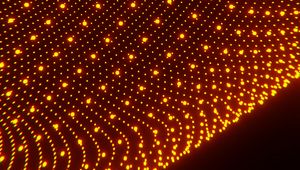 Preview wallpaper dots, mesh, glow, abstraction, orange