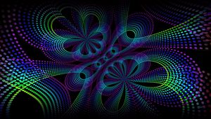 Preview wallpaper dots, pattern, colorful, dark, abstraction