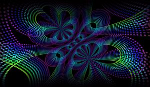 Preview wallpaper dots, pattern, colorful, dark, abstraction