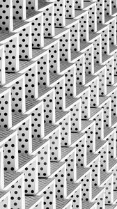Preview wallpaper dots, zigzags, relief, texture, white