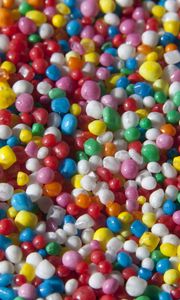 Preview wallpaper dragee, sweets, balls, shapes, colorful