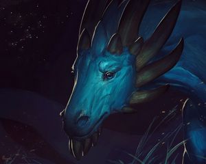 Preview wallpaper dragon, art, creature, fantastic