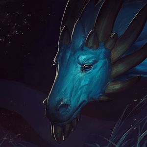 Preview wallpaper dragon, art, creature, fantastic