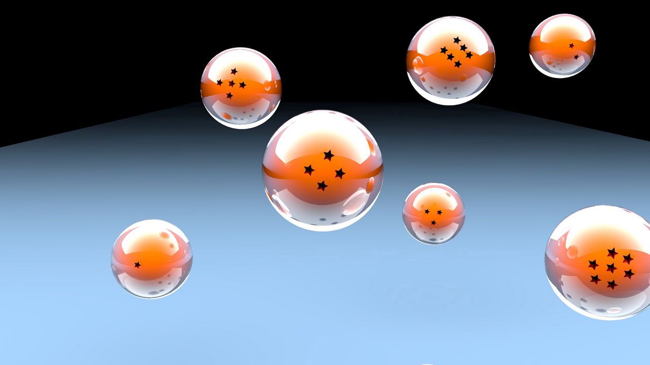 Wallpaper dragon ball z, dragon ball, balls, 3d, stars