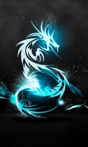 Preview wallpaper dragon, classical, light, luster, surface, background