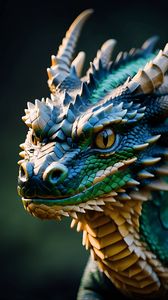 Preview wallpaper dragon, eyes, art, blur