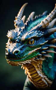 Preview wallpaper dragon, eyes, art, blur