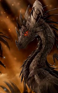 Preview wallpaper dragon, fantasy, art, creature, view