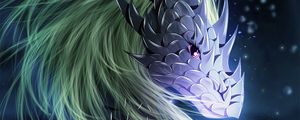 Preview wallpaper dragon, scales, mane, creature, art