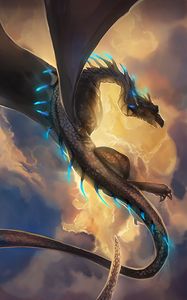 Preview wallpaper dragon, snake, fantasy, art