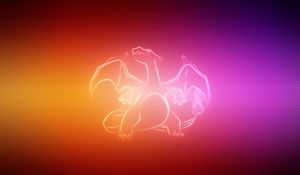 Preview wallpaper dragon, wings, pokemon, charizard