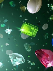 Preview wallpaper drawing, stones, diamonds, precious, shiny