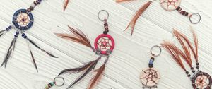 Preview wallpaper dream catchers, amulets, feathers