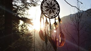 Preview wallpaper dreamcatcher, branches, sunlight