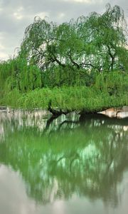 Preview wallpaper dresden, park, lake, trees, spring