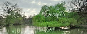 Preview wallpaper dresden, park, lake, trees, spring