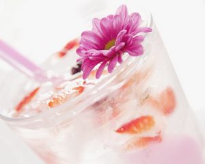 Preview wallpaper drink, cocktail, ice, flower, ornament