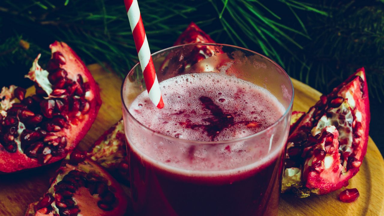 Wallpaper drink, glass, pomegranate, fruit