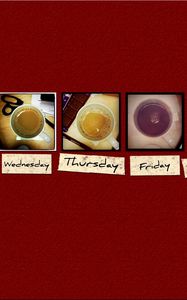 Preview wallpaper drinks, days, week, tea, coffee, mugs