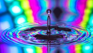 Preview wallpaper drop, circles, splash, colorful