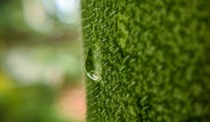 Preview wallpaper drop, macro, grass, green