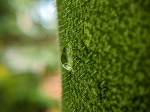 Preview wallpaper drop, macro, grass, green