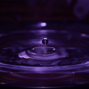 Preview wallpaper drop, ripple, purple