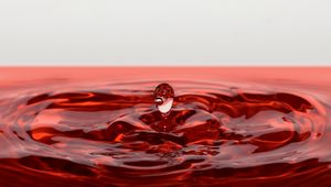 Preview wallpaper drop, splash, macro, liquid, red