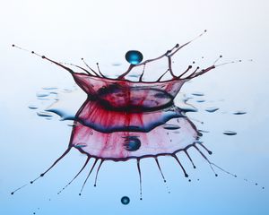 Preview wallpaper drop, splash, spray, liquid, reflection, mirror