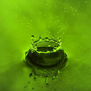 Preview wallpaper drop, spray, green, acid