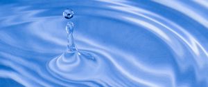 Preview wallpaper drop, water, ripples, blue, macro, glare