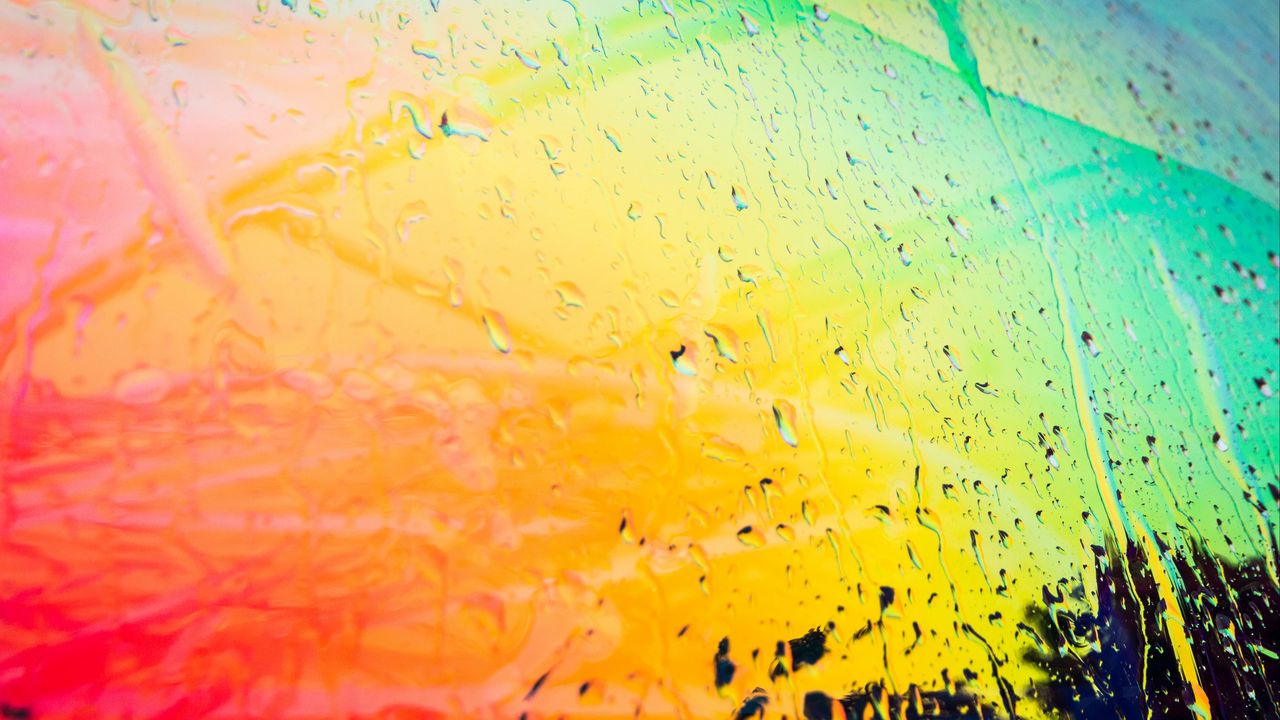 Wallpaper drops, abstraction, colorful