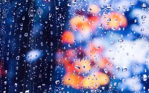 Preview wallpaper drops, blur, glare, glass, macro