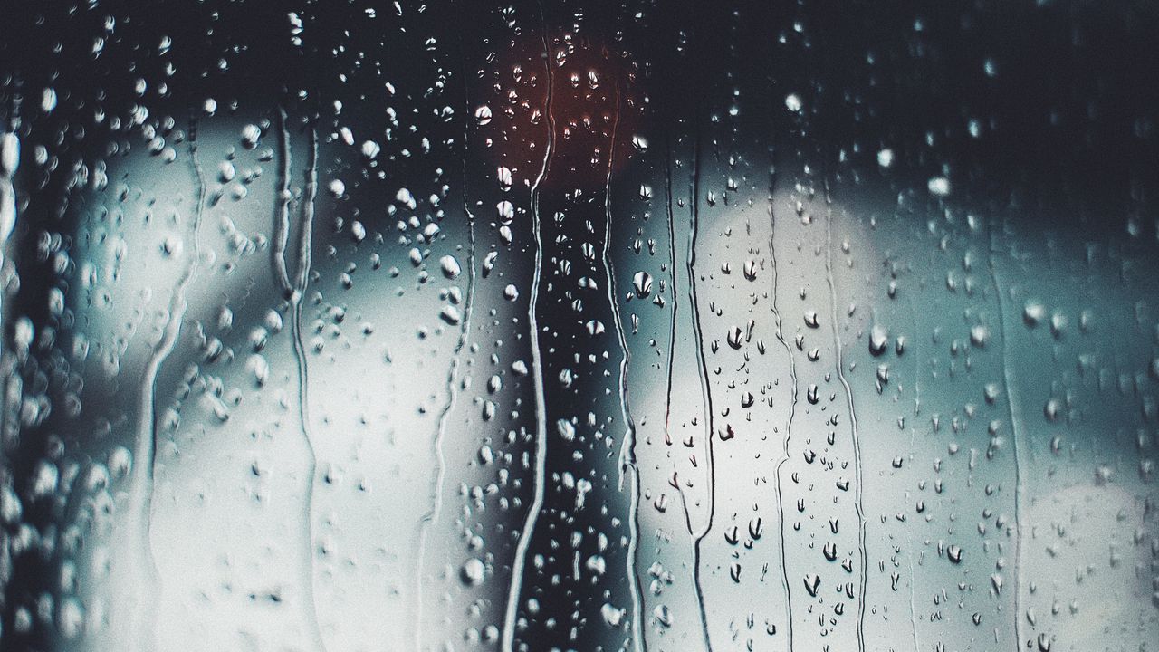 Wallpaper drops, blur, glass, macro