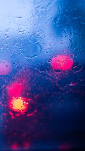 Preview wallpaper drops, bokeh, glare, glass, rain, light