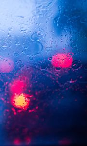 Preview wallpaper drops, bokeh, glare, glass, rain, light