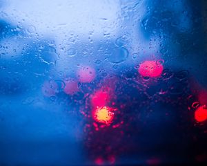 Preview wallpaper drops, bokeh, glare, glass, rain, light