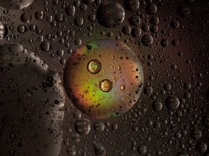 Preview wallpaper drops, bubble, spray, round