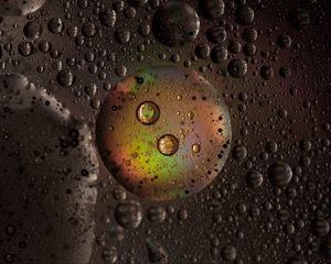 Preview wallpaper drops, bubble, spray, round