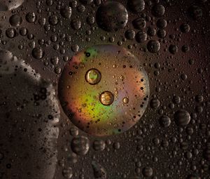 Preview wallpaper drops, bubble, spray, round