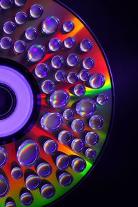 Preview wallpaper drops, bubbles, colorful, shine, glow