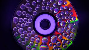 Preview wallpaper drops, bubbles, colorful, shine, glow