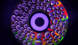 Preview wallpaper drops, bubbles, colorful, shine, glow