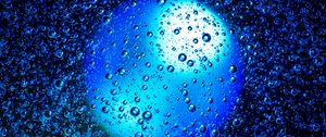 Preview wallpaper drops, bubbles, round, blue