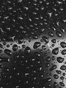 Preview wallpaper drops, close-up, bw