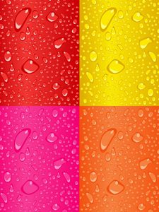 Preview wallpaper drops, color, rainbow, water