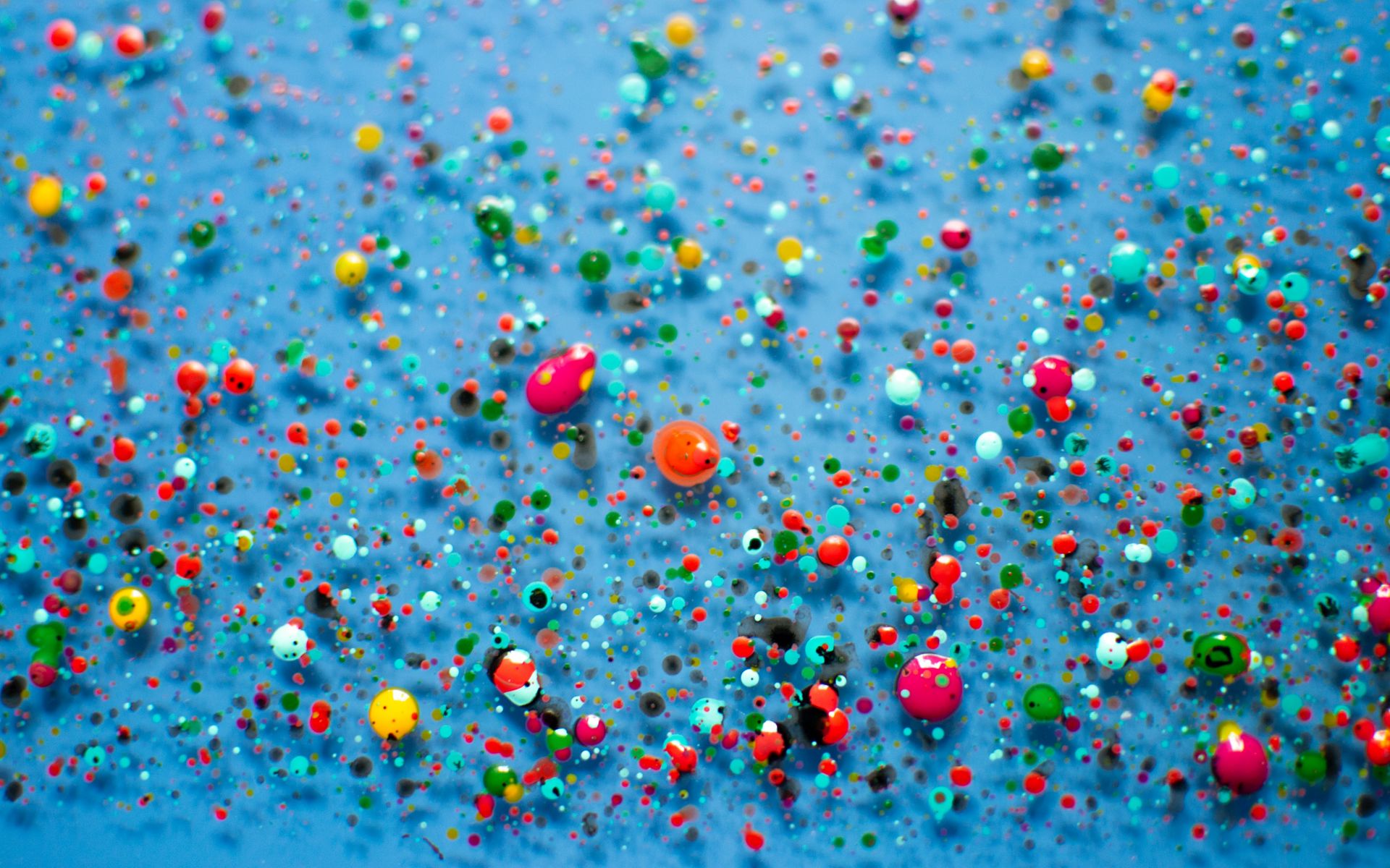 Download wallpaper 1920x1200 drops, colorful, spots, abstraction