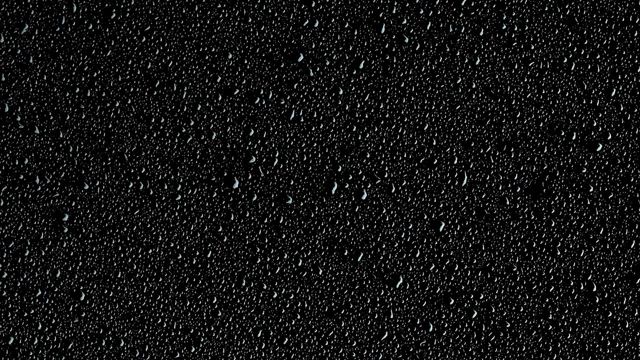 Wallpaper drops, dew, wet, surface, black